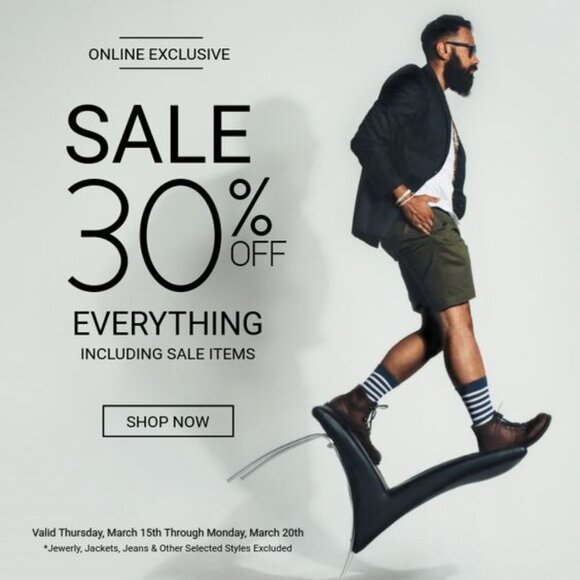 30% 0FF MEN'S CLOTHING & ASSESSORIES NWT NWOT PRE-LOVED OFFERS ACCEPTED BUNDLE - Picture 1 of 6